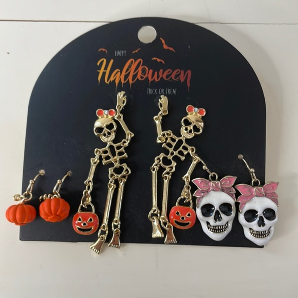 3 Pack Halloween Earrings‎
